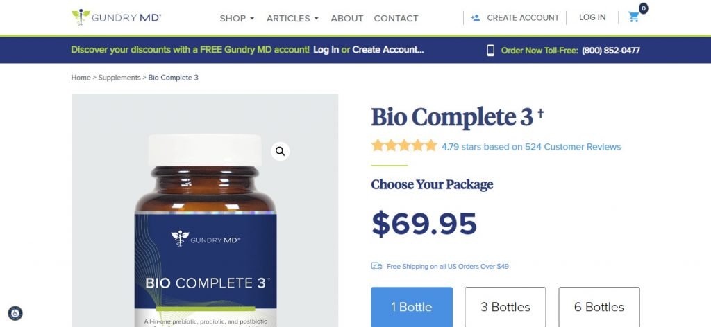 bio complete 3 price