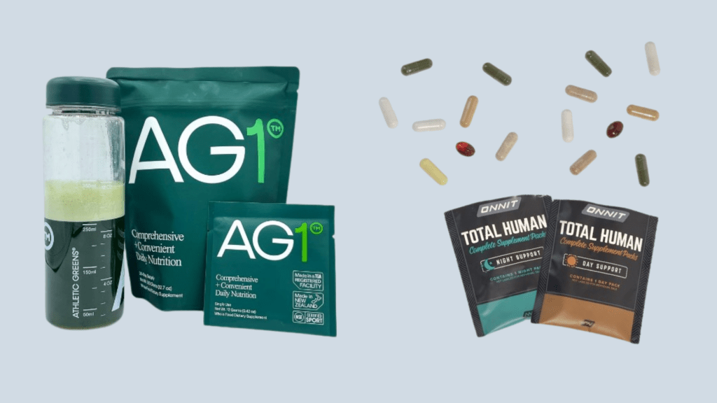 onnit total human vs athletic greens supplements