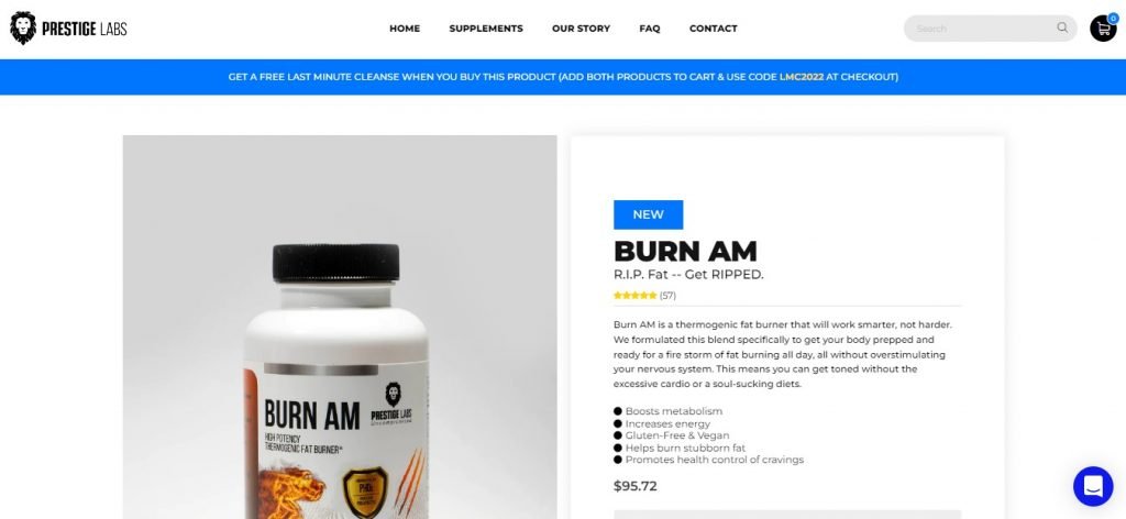 Where to Buy Prestige Labs Burn AM