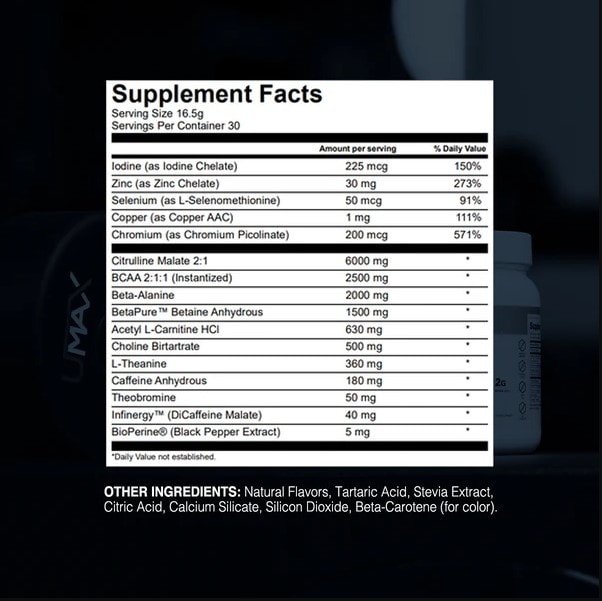 transparent labs lean supplement facts