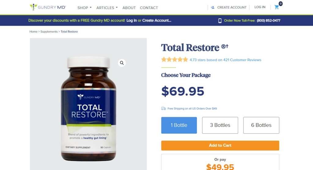 gundry md total restore website
