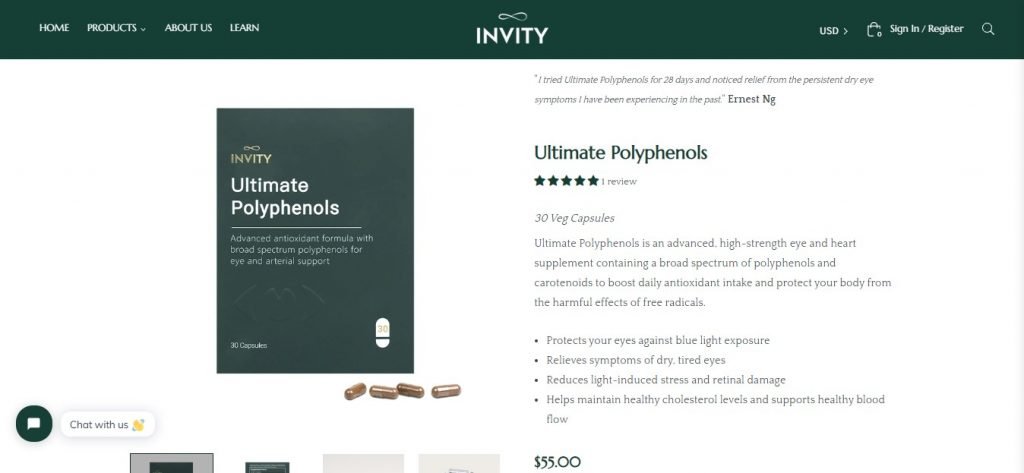 invity ultimate polyphenols where to buy