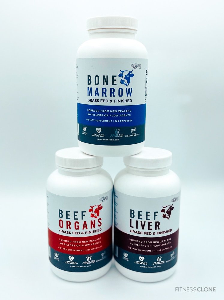 One Earth Health Supplement Bottles