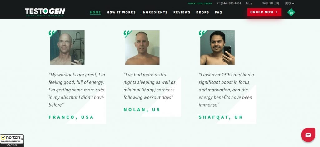 testogen customer feedback