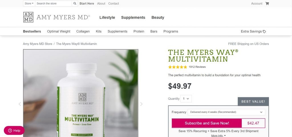 the myers way multivitamin where to buy