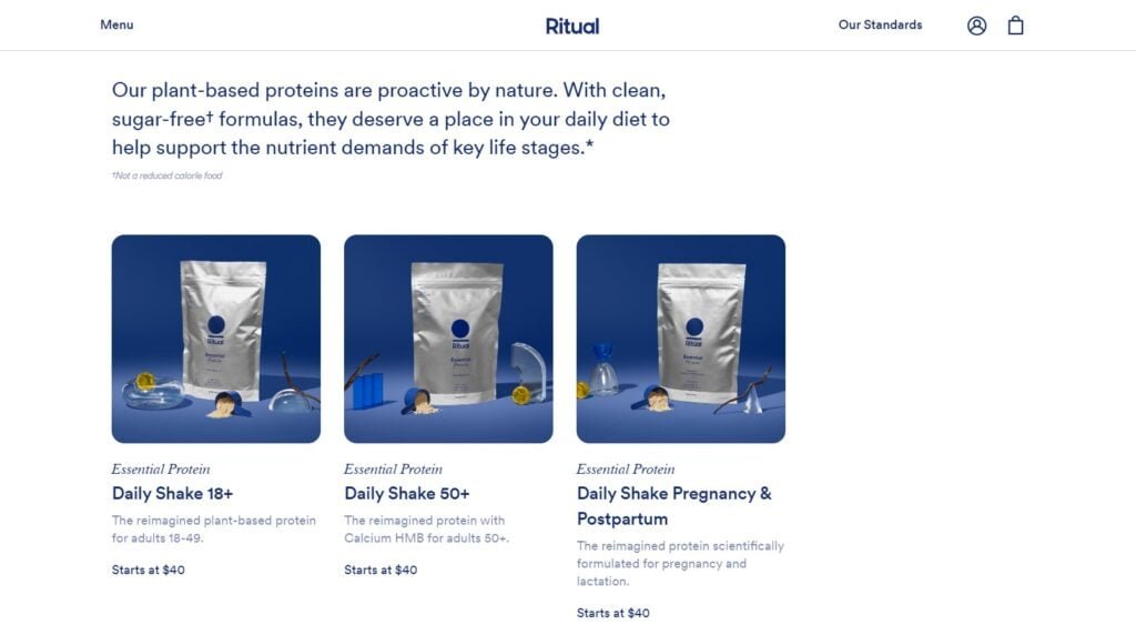 ritual essential protein supplements site