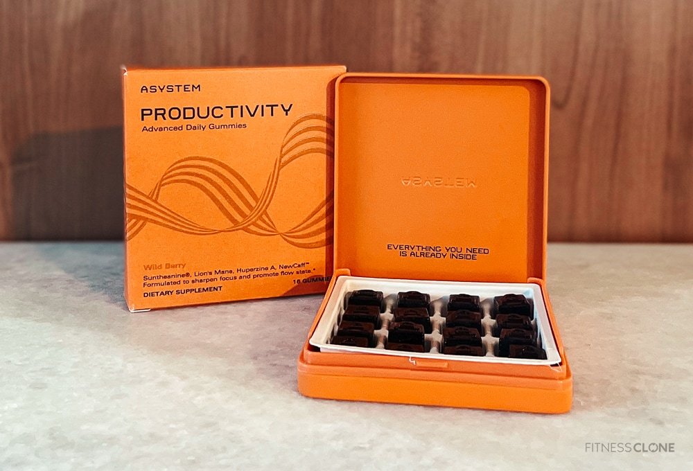 ASYSTEM Productivity Gummies Container