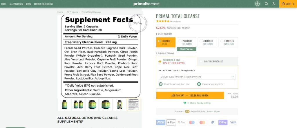 primal total cleanse website