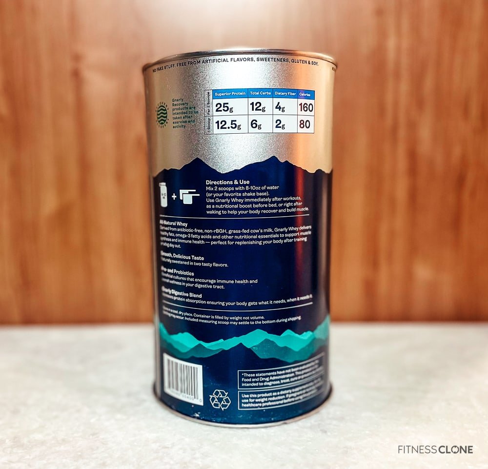 Gnarly Whey Protein Label