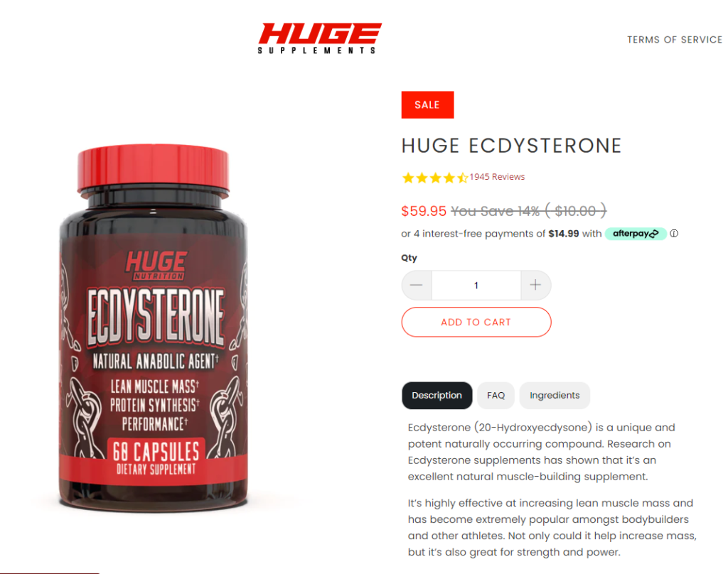 huge ecdysterone website