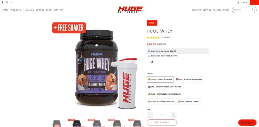 huge whey website
