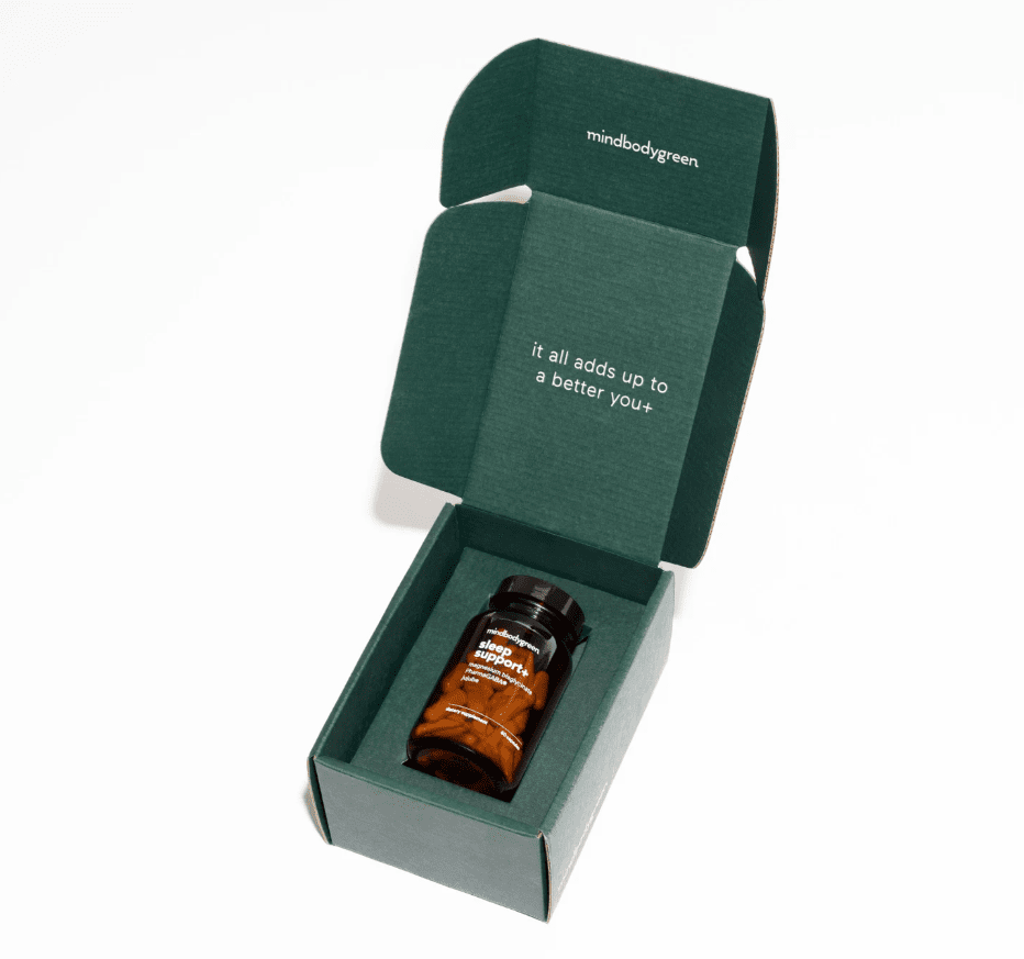 mindbodygreen sleep support+ box