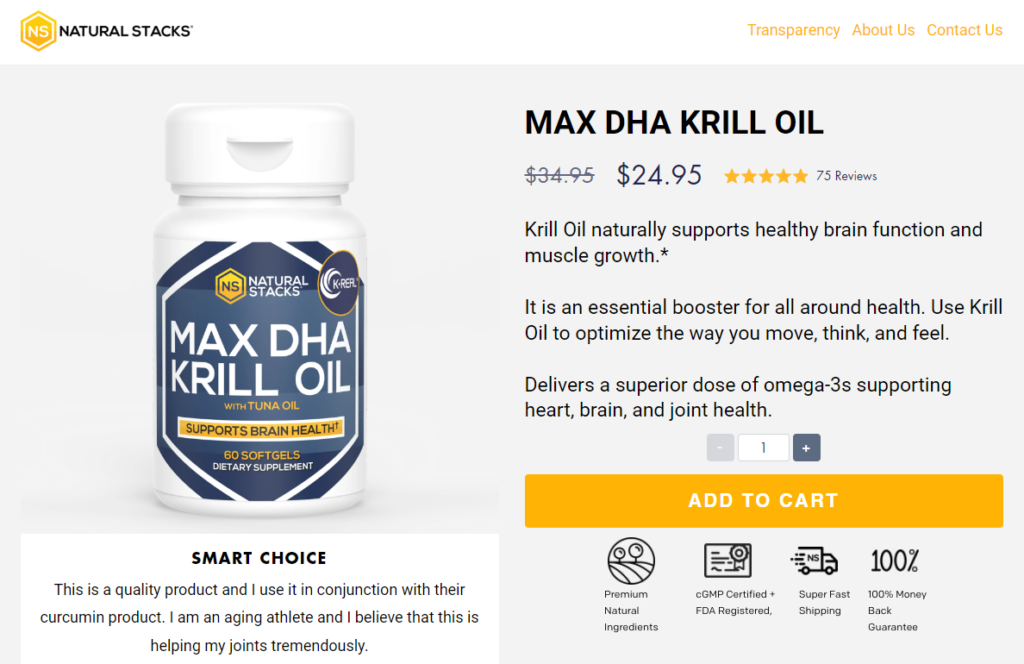 natural stacks max dha krill oil supplement website