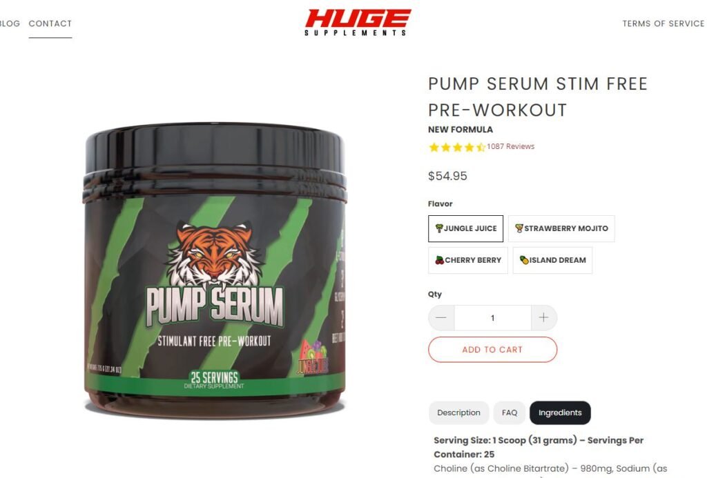 pump serum website