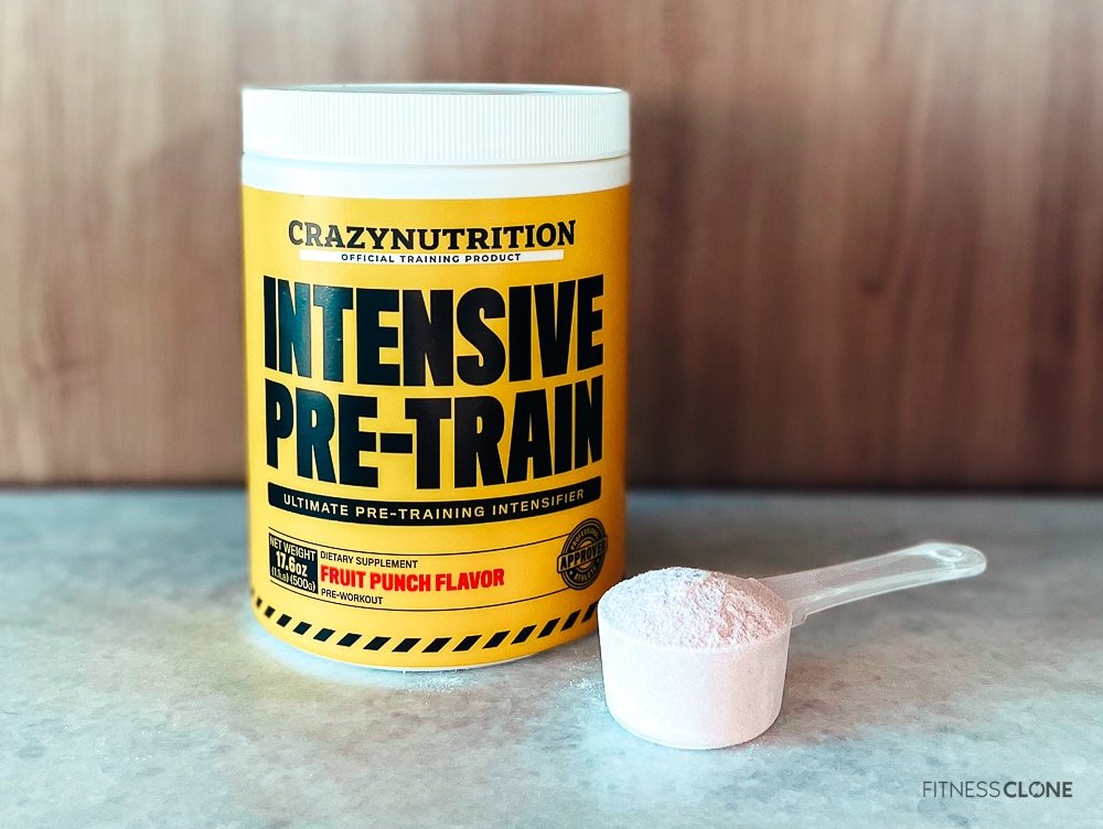 Crazy Nutrition Intensive Pre-Train Powder Scoop