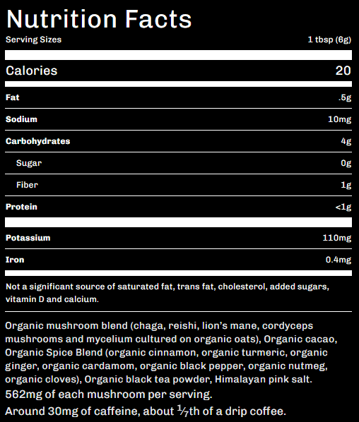 mudwater ingredients