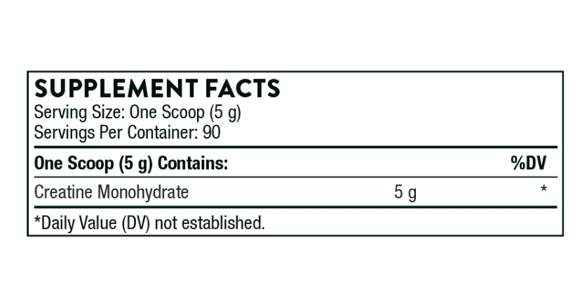 thorne creatine ingredients