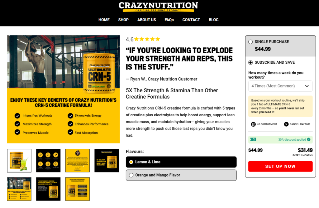 ultimate crn 5 website