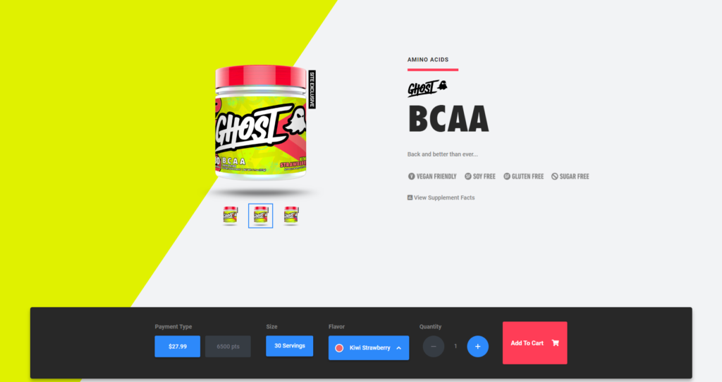ghost bcaa website