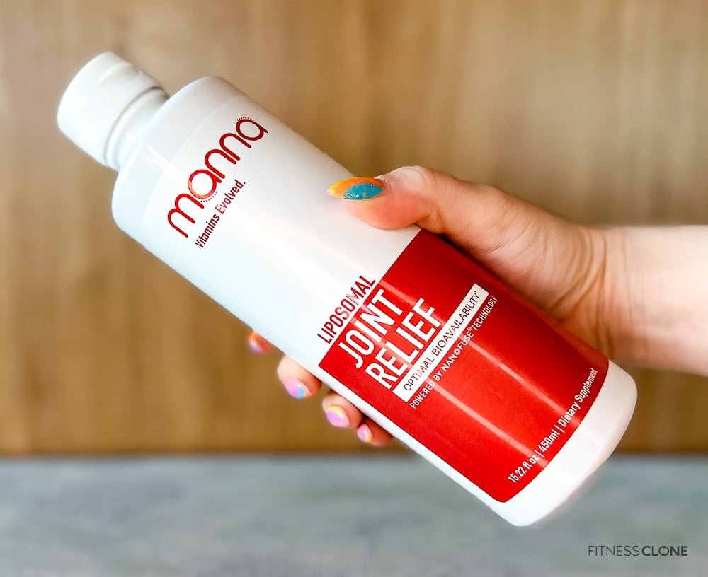 Manna Liposomal Joint Relief Bottle In Hand