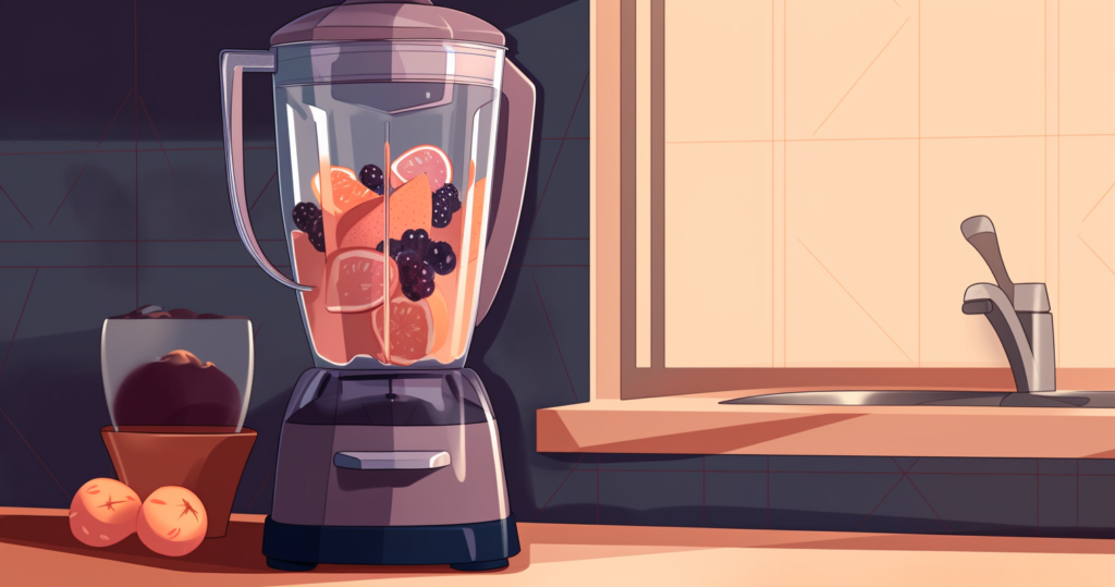 mix protein shake in a smoothie