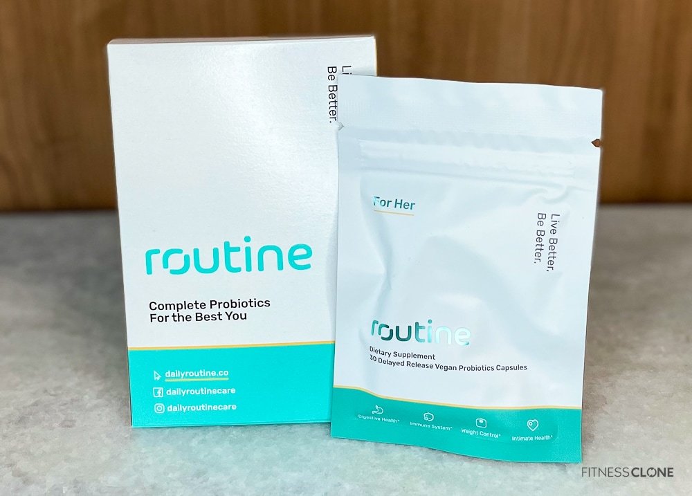 Routine Probiotics Bag And Box