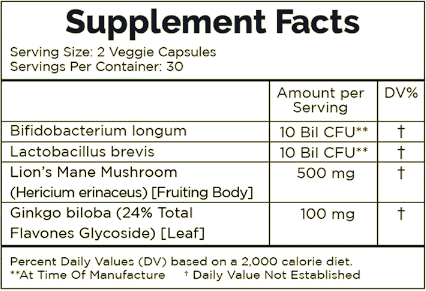 Clear Brain & Mood Ingredients