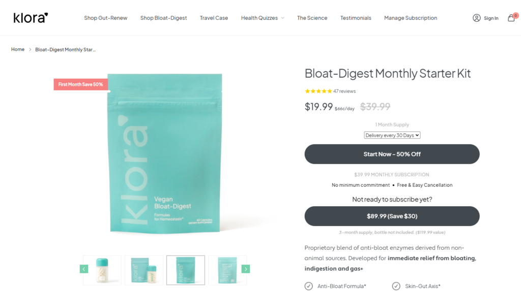 klora bloat digest website