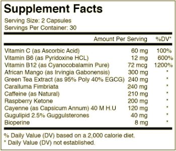 MTN OPS Blaze Supplement Facts
