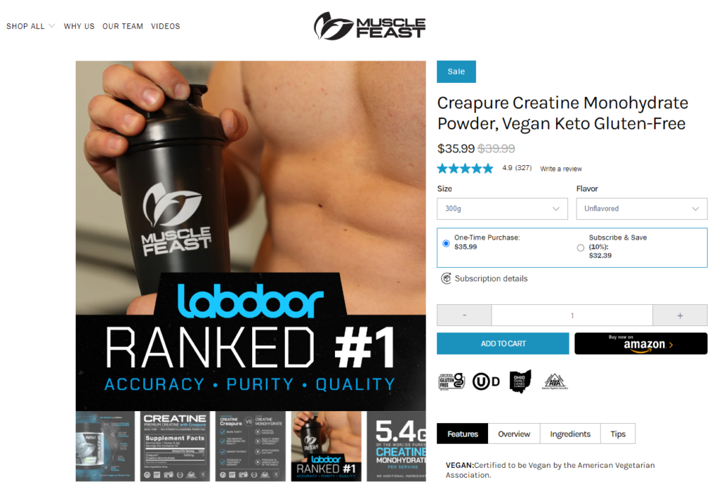 musclefeats creatine website