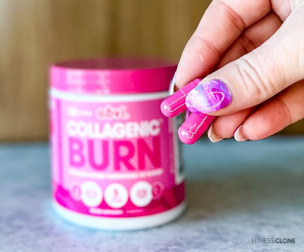 Obvi. Collagenic Burn Pills In Hand