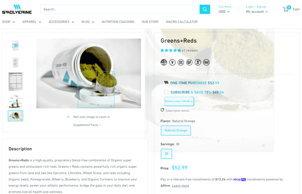 Swolverine Greens+Reds Website