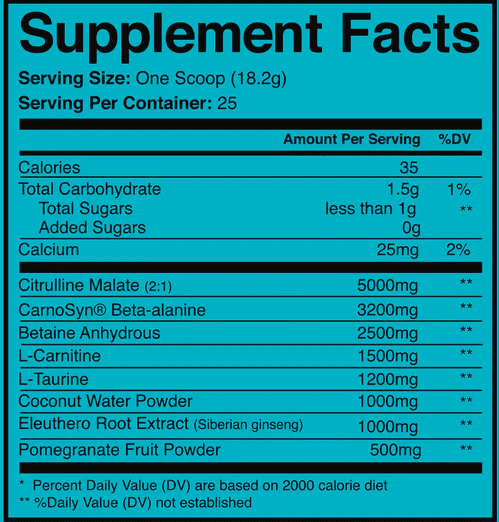 swolverine pre ingredient