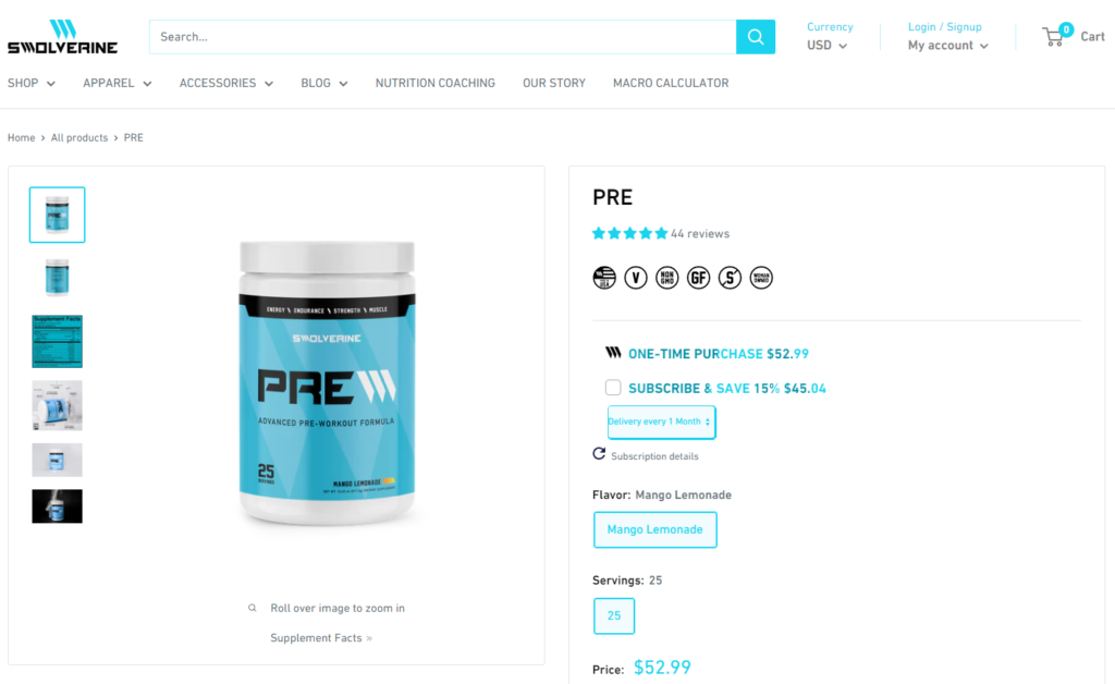 swolverine pre website
