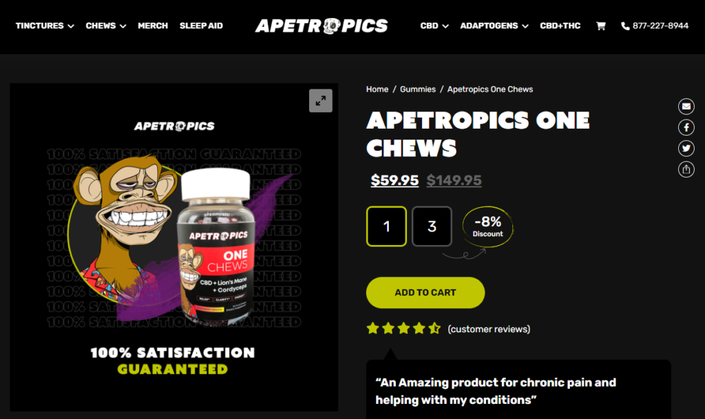 apetropics one chew website