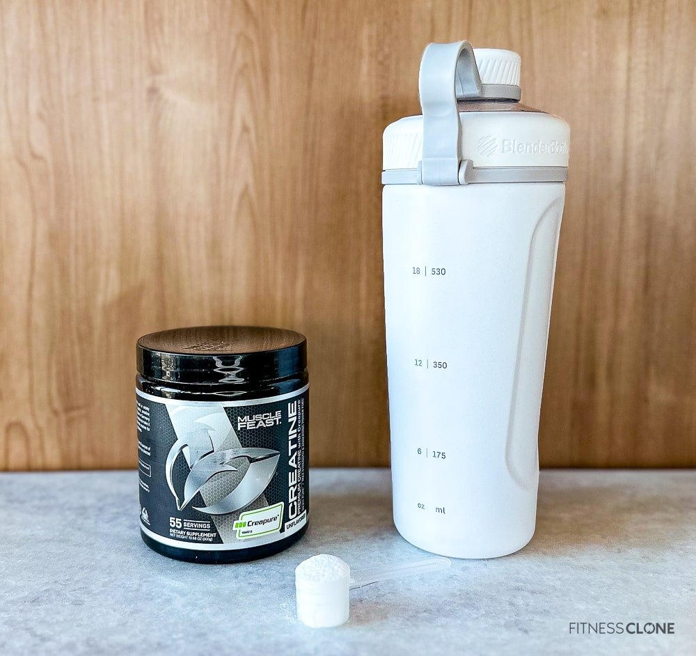 Muscle Feast Creatine Bottle And Shaker