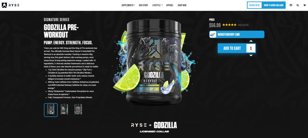 ryse godzilla website
