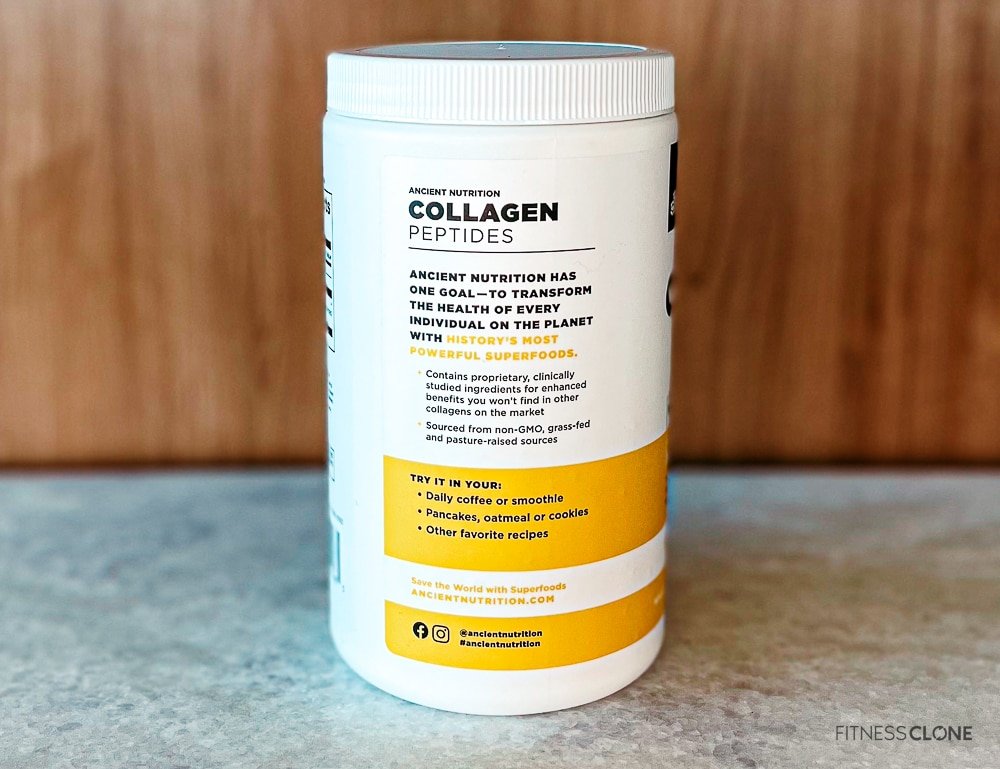Ancient Nutrition Collagen Peptides Label